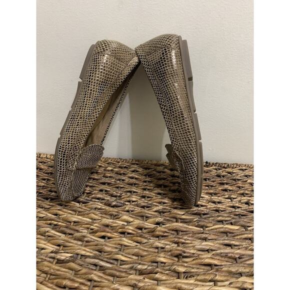 Vionic Larrun Bronze Snakeskin Penny 9 old money quiet luxury - Picture 1 of 8